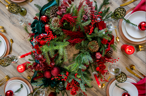 CENTRO DE MESA RED CHRISTMAS